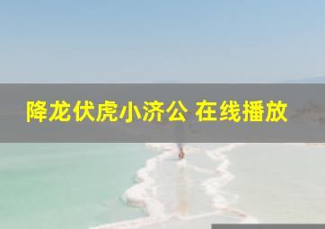 降龙伏虎小济公 在线播放